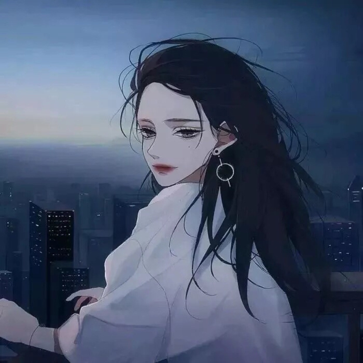 Avatar cô gái anime buồn, tâm trạng
