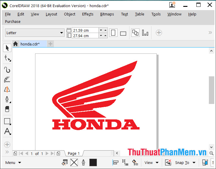 Mẫu logo xe Honda Corel