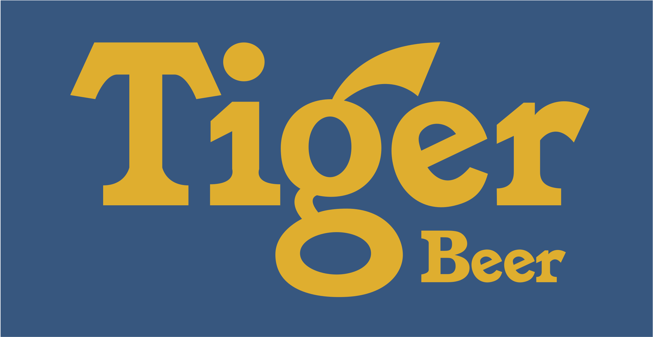 Logo Tiger bia đơn giản