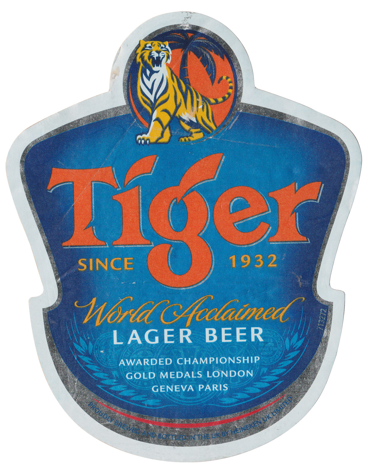 Mẫu logo nhãn bia Tiger