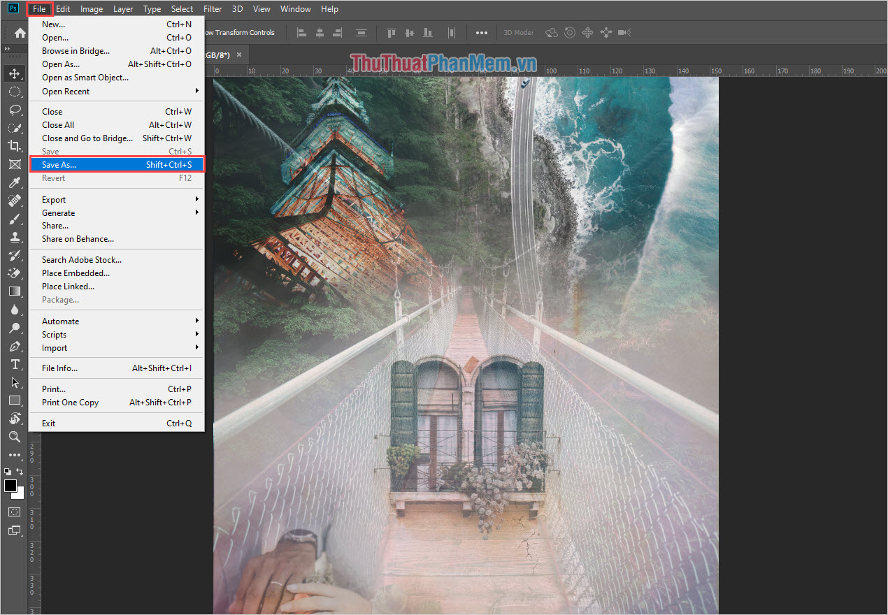 Cách xuất file PDF trong Photoshop