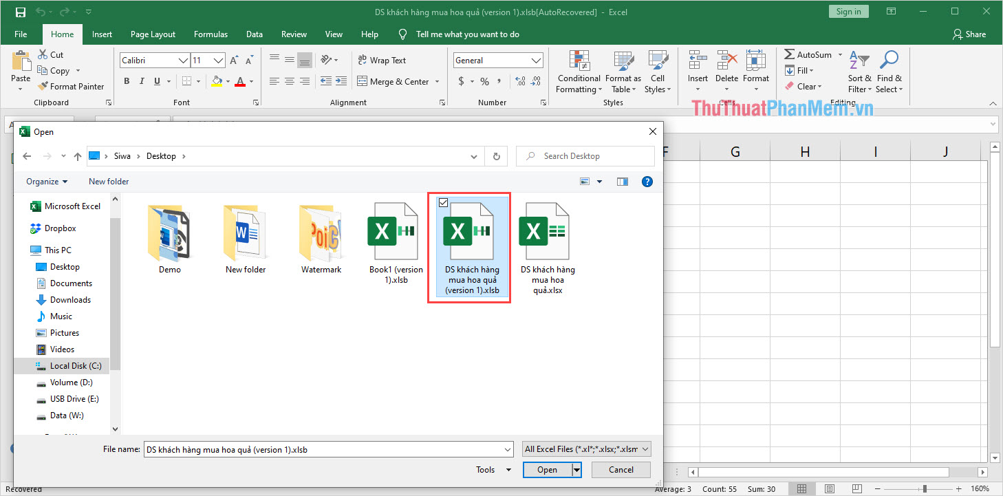 Khôi phục Sheet bị xóa trong Excel