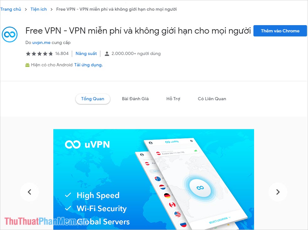 Những tiện ích VPN miễn phí cho Chrome tốt nhất