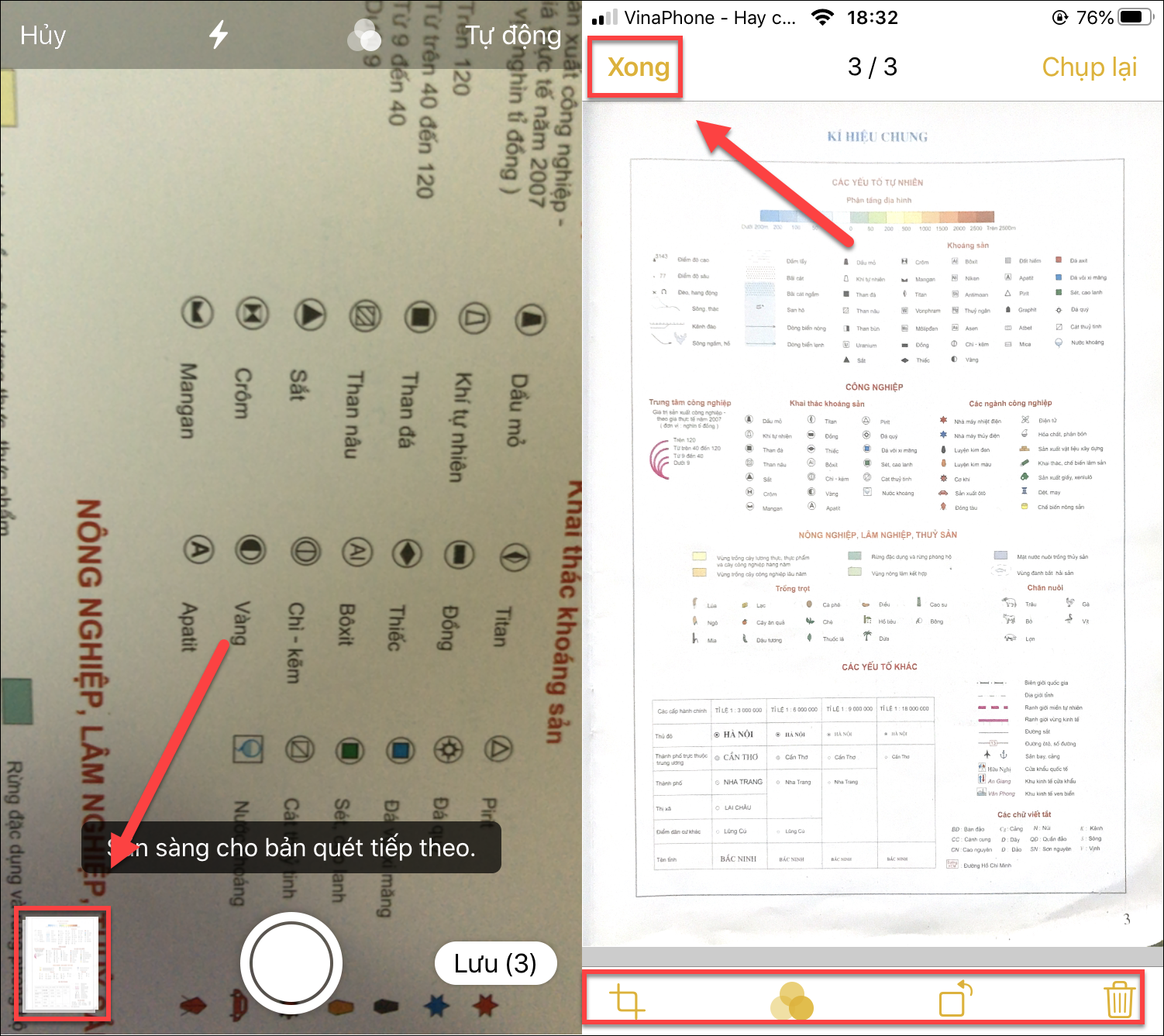 Cách scan tài liệu bằng ứng dụng Ghi chú trên iOS