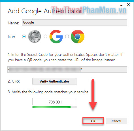 Cách xác minh Google (Authenticator) trên Windows PC
