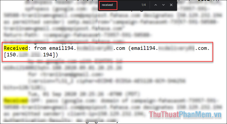 Cách tìm địa chỉ IP gốc của một Email