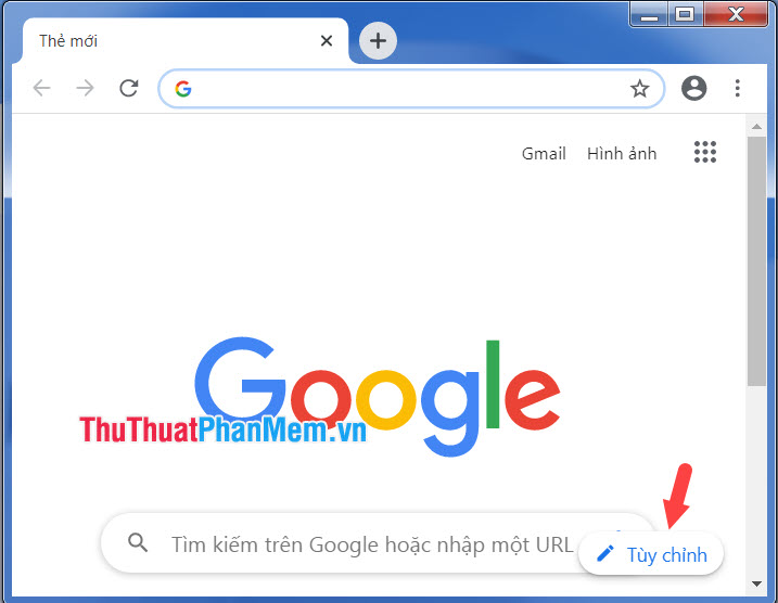 Cách thay đổi hình nền Google