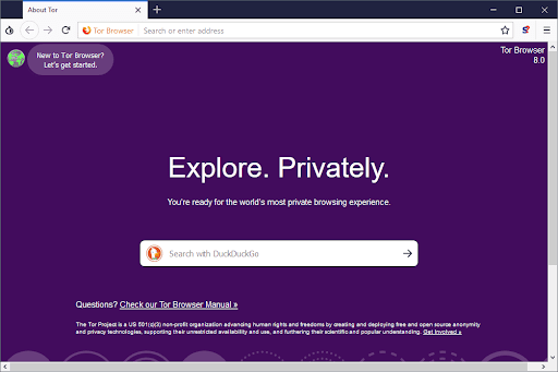Mở Tor Browser và sử dụng nó như mọi trình duyệt khác để truy cập các trang web bị chặn, bị chặn