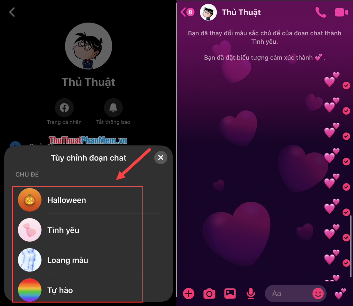 cách lấy ảnh làm chủ đề trên messengerTìm kiếm TikTok