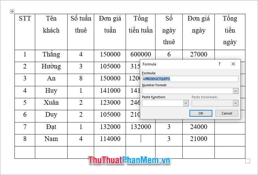 Sử dụng Ctrl C để sao chép phép toán rồi khi sử dụng cho những ô dữ liệu khác chỉ cần Ctrl V để sử dụng tiếp