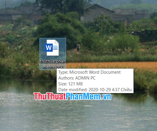Bạn kiểm tra file word sau khi đã lưu nếu dung lượng tăng lên là thành công
