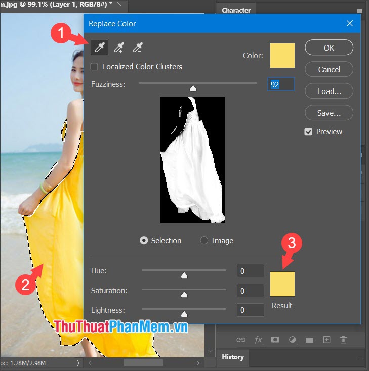 Hướng dẫn cách Replace Color trong Photoshop