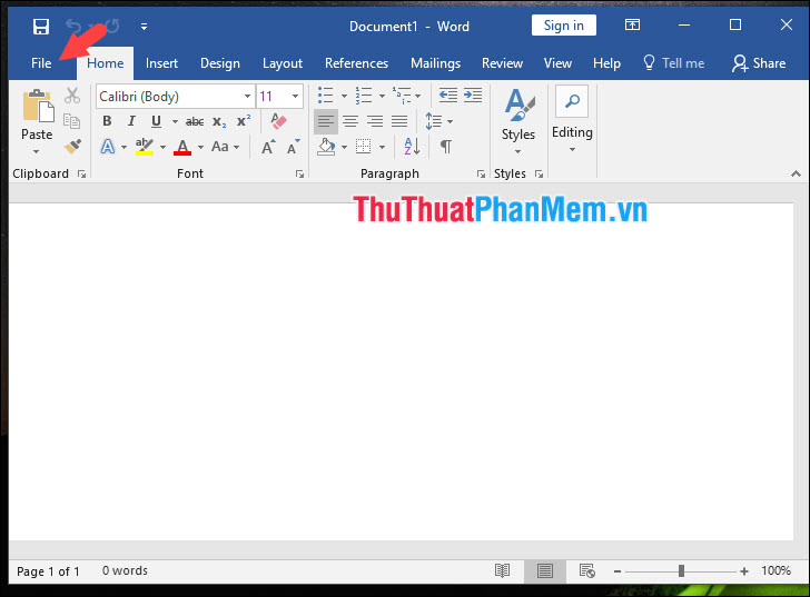 Chọn File