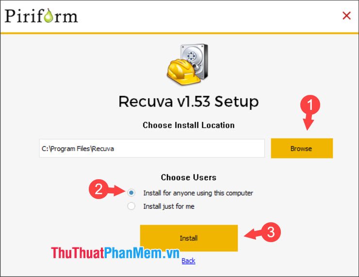 Hướng dẫn cách sử dụng phần mềm Recuva để khôi phục dữ liệu