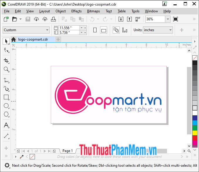 Logo Co.opmart cho CorelDRAW