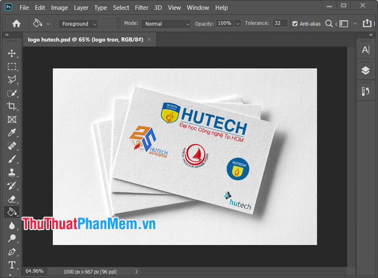 Logo HUTECH cho Photoshop