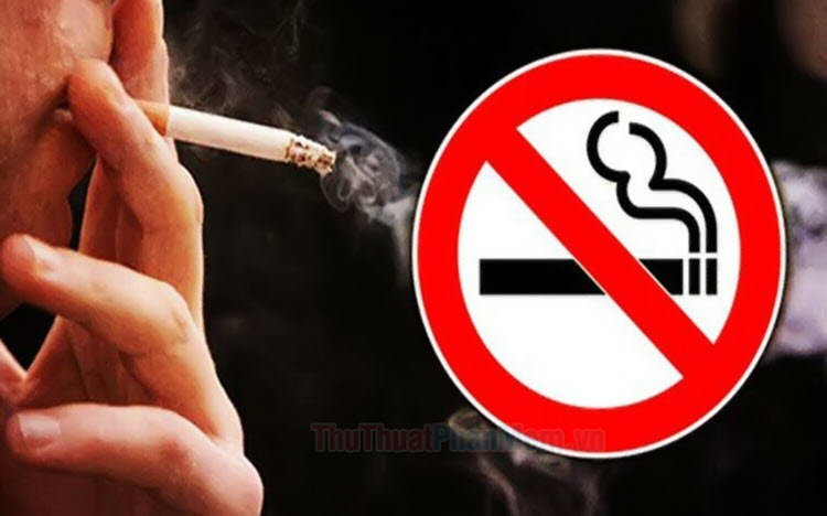Hình ảnh cấm hút thuốc