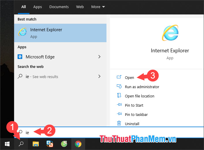 Cách cài đặt Internet Explorer trên Windows 10