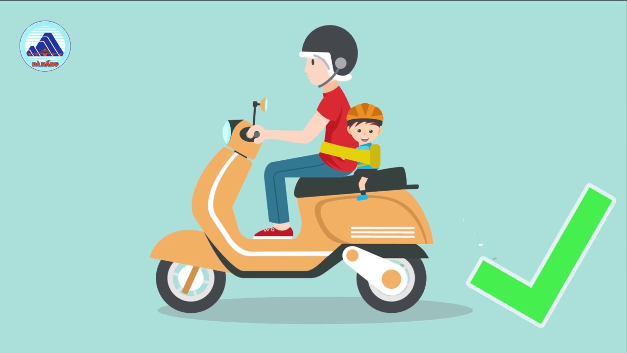 Hình hình họa tin cậy giao thông vận tải u trở con cái bên trên xe cộ với team nón bảo hiểm