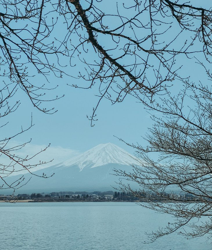 Hình ảnh núi Phú Sĩ mùa đông