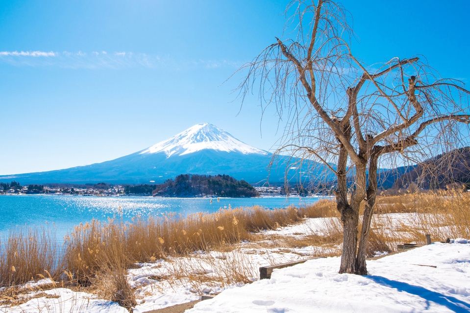 Hình ảnh núi Phú Sĩ ngày nắng