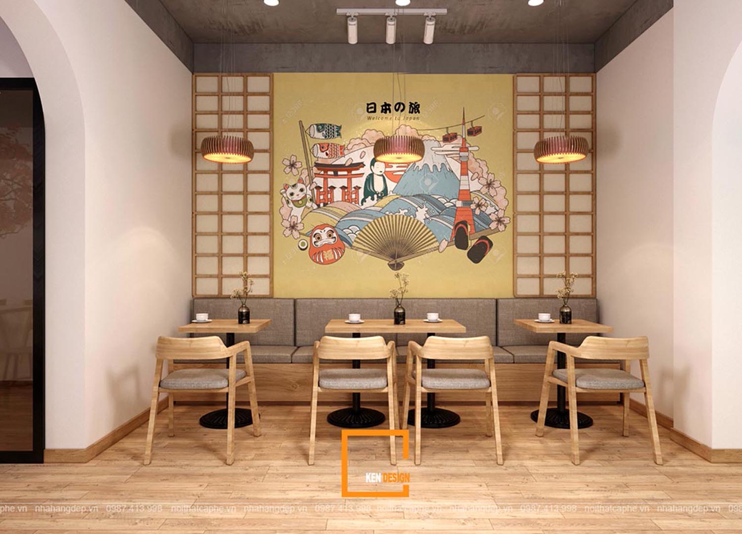 Một góc quán cafe phong cách Nhật Bản cực đẹp