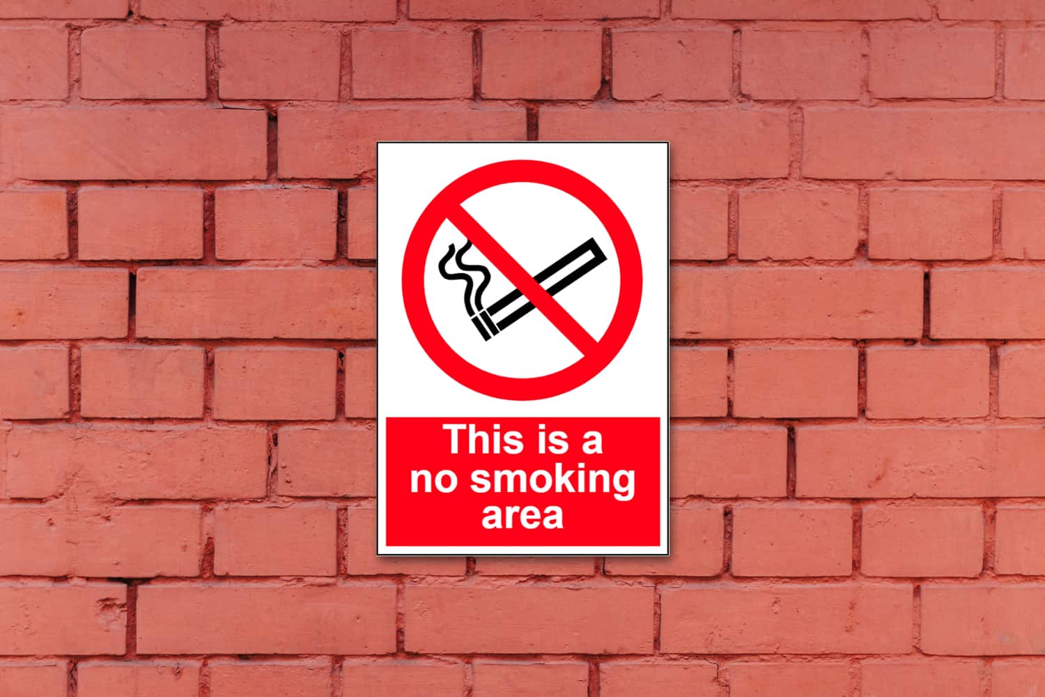 Ảnh cấm hút thuốc trên tường