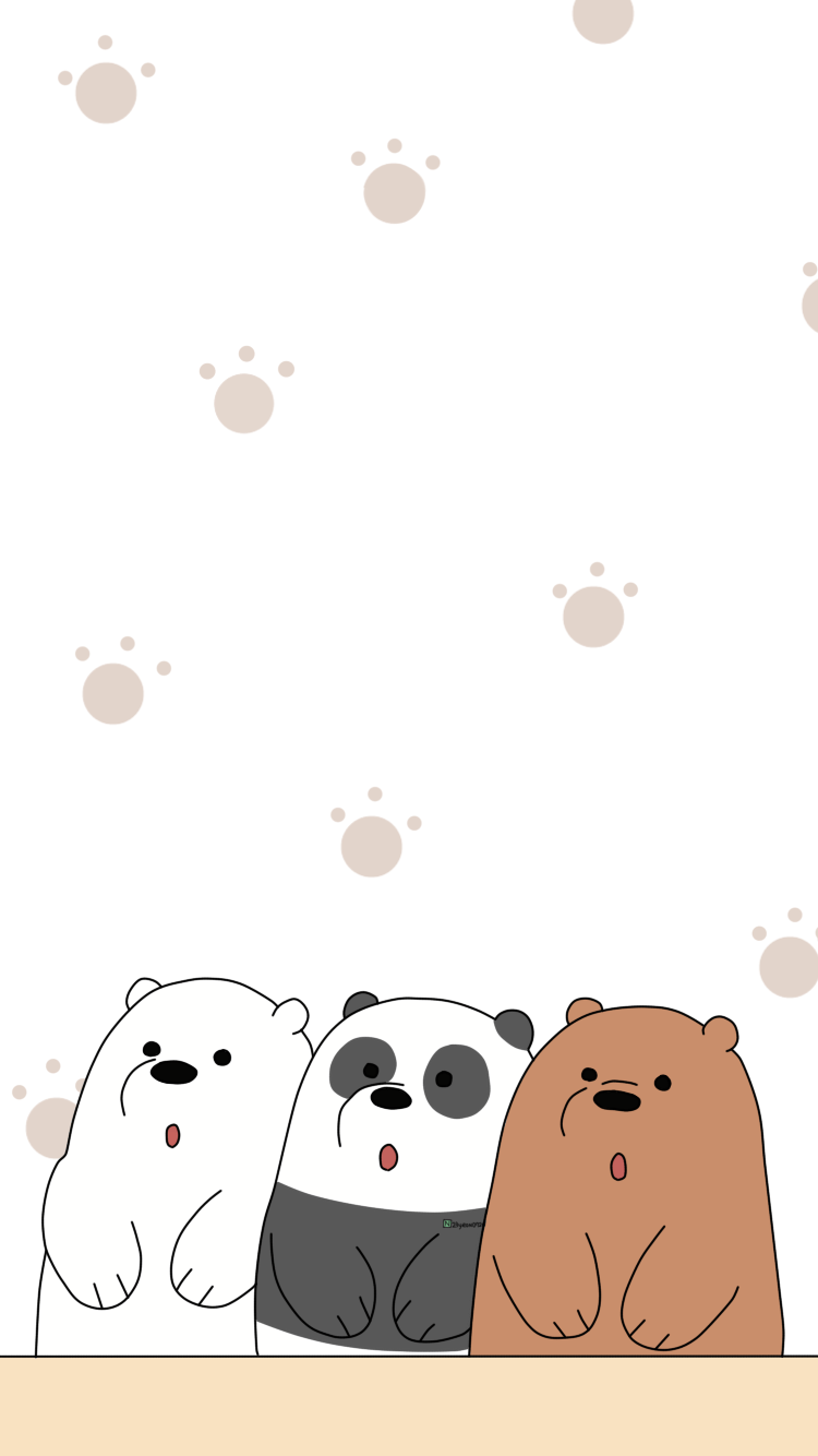 Hình nền ba chú gấu cho điện thoại