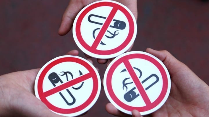 Hình ảnh logo về cấm hút thuốc