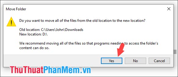 Cách chuyển thư mục Download mặc định trên Windows 10 sang ổ đĩa khác