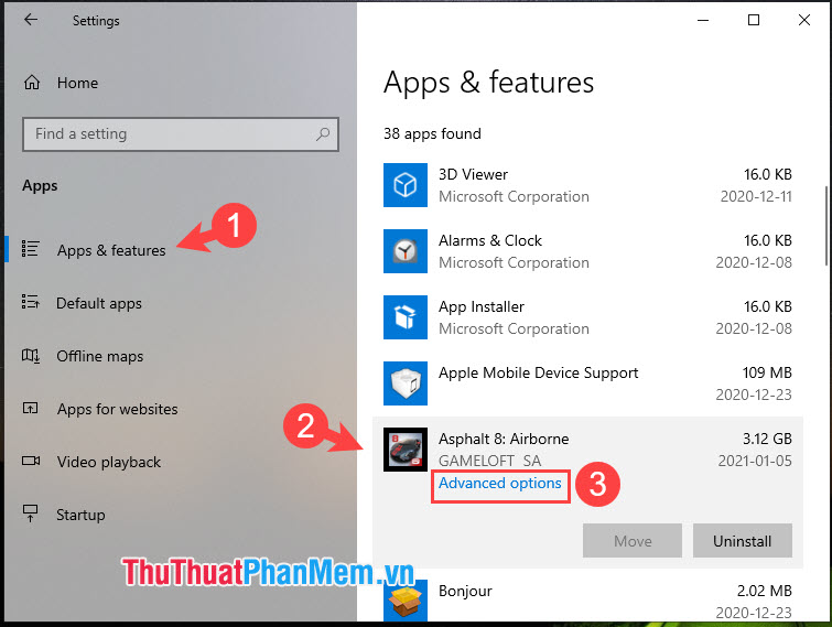 Cách reset ứng dụng đã cài từ Windows Store