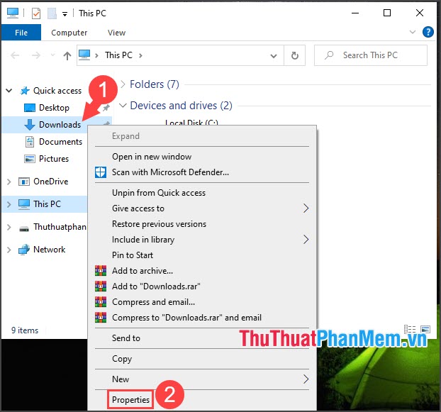 Cách chuyển thư mục Download mặc định trên Windows 10 sang ổ đĩa khác