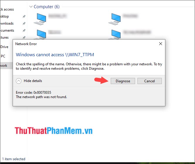 Cách sửa lỗi Windows Cannot Access trong mạng LAN
