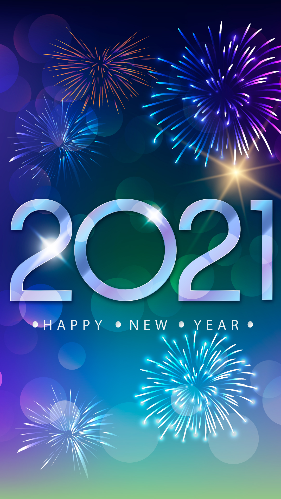 Hình nền điện thoại chúc mừng năm mới 2021