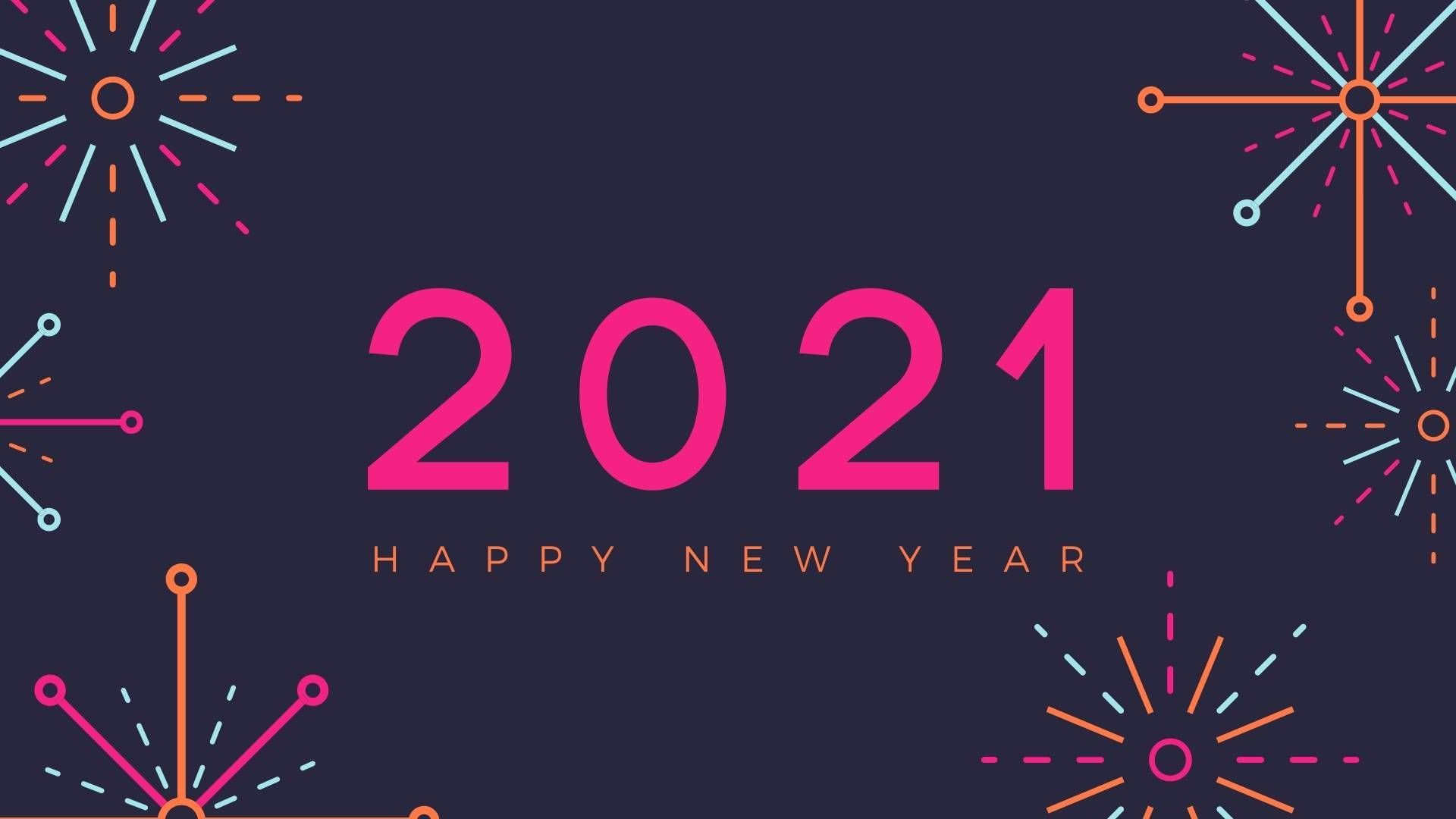 Hình nền happy new year 2021