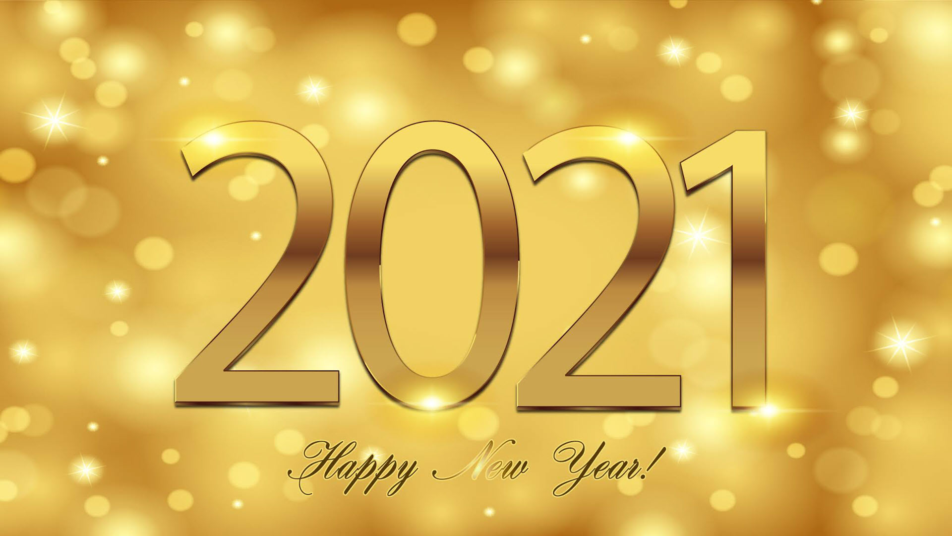 Hình nền vàng chúc mừng năm mới 2021