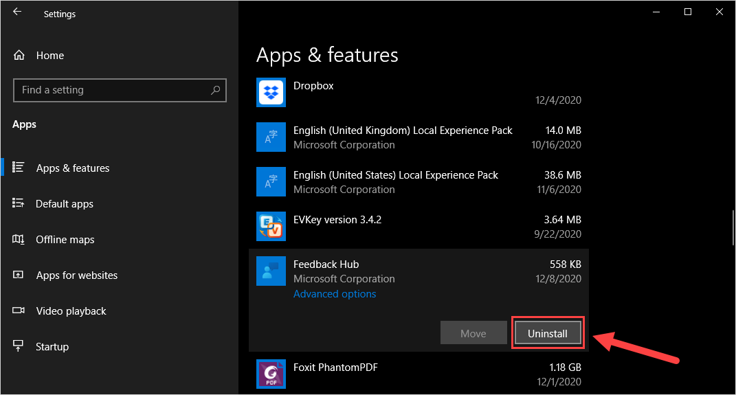 Cách gỡ bỏ ứng dụng mặc định trên Windows 10