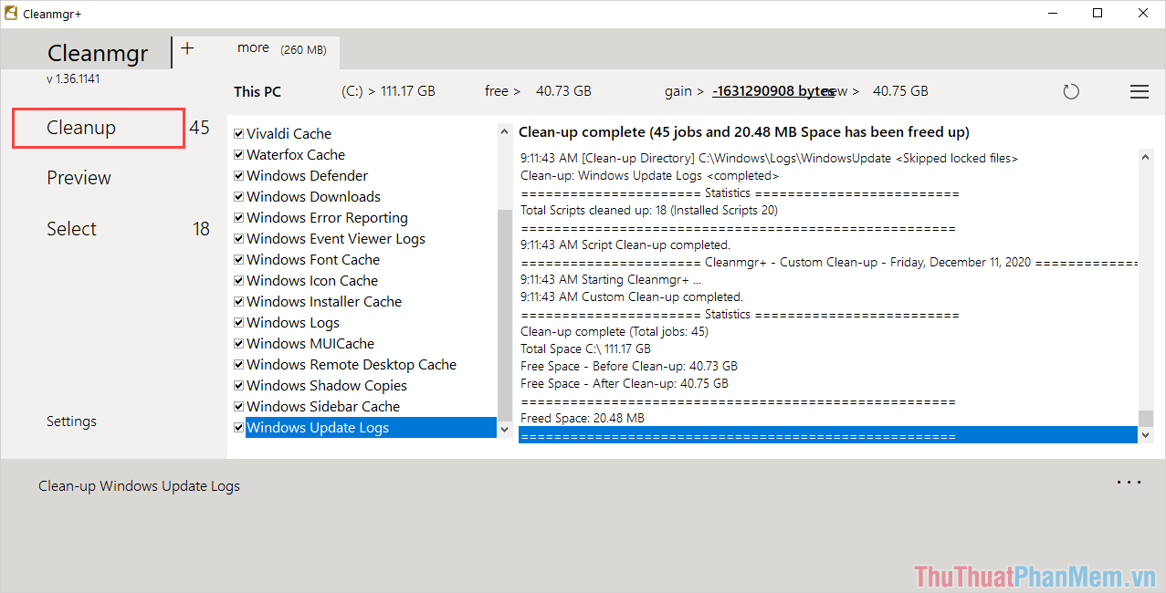 Cách sử dụng Cleanmgr+ mới nhất để dọn rác Windows 10