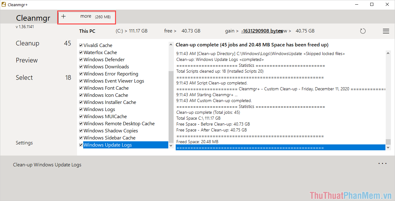 Cách sử dụng Cleanmgr+ mới nhất để dọn rác Windows 10