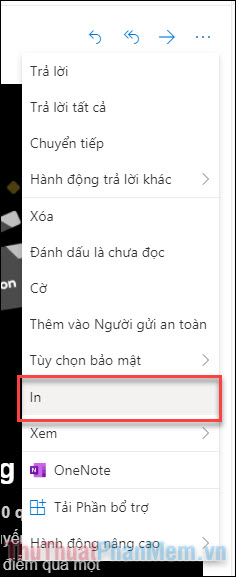 Chọn In