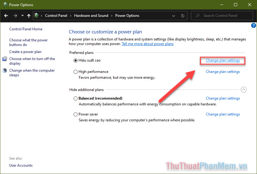 Cách chỉnh Power Option trên Windows 10 cho máy hoạt động hiệu quả nhất