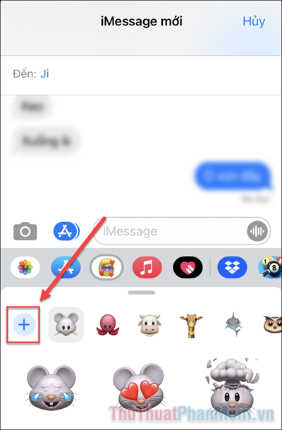Cách tạo và gửi nhãn dán Memoji trên iPhone