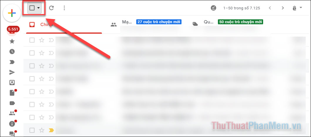 Cách đánh dấu đã đọc và xóa thư Gmail hàng loạt