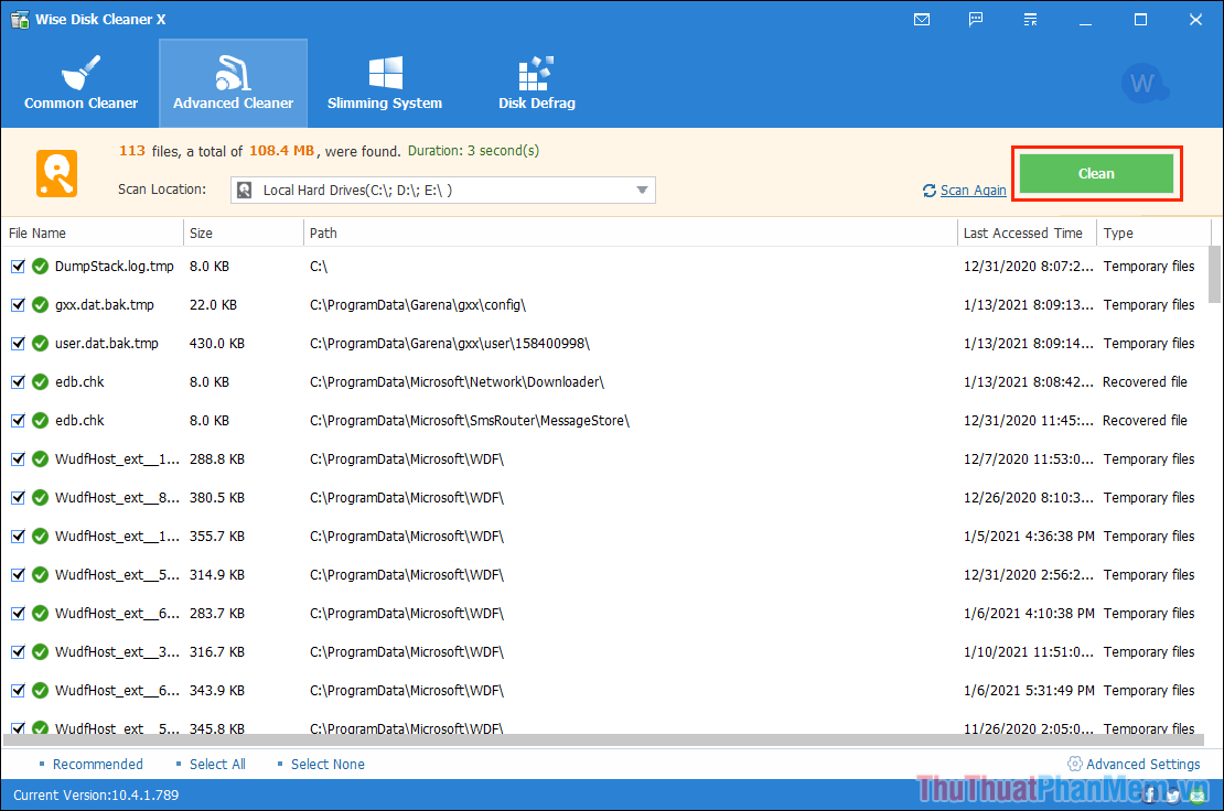 Cách làm sạch file rác, Registry, Cookies bị hỏng trên Windows 10
