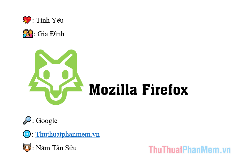 Biểu tượng Emoji trong Word sẽ được thay đổi màu sắc theo màu các bạn chọn