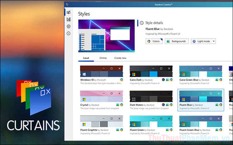 Cách nhanh chóng thay đổi giao diện của Windows 10 với Stardock Curtain