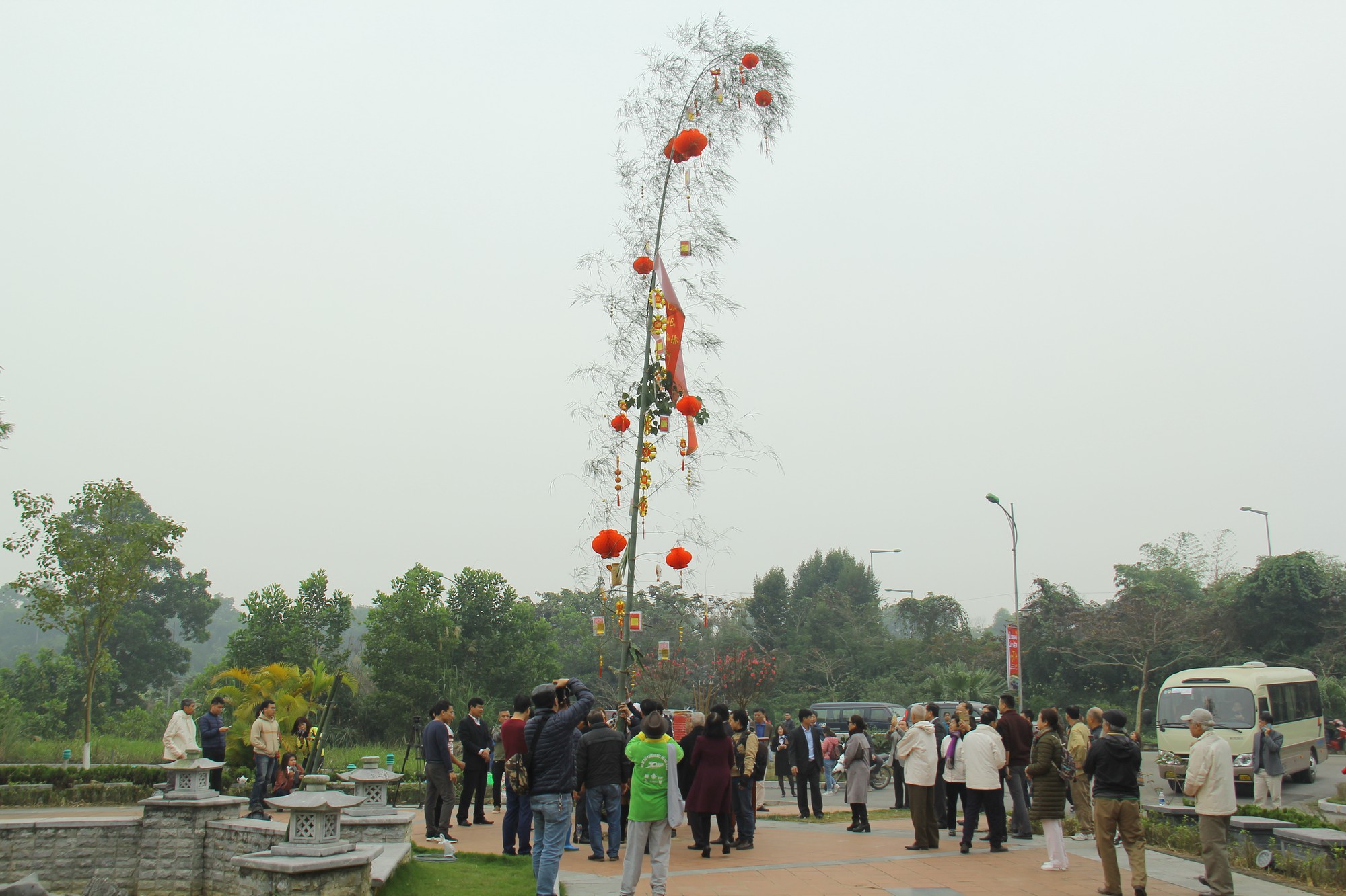 Lễ dựng cây nêu theo phong tục đón Tết tại Ngôi nhà chung