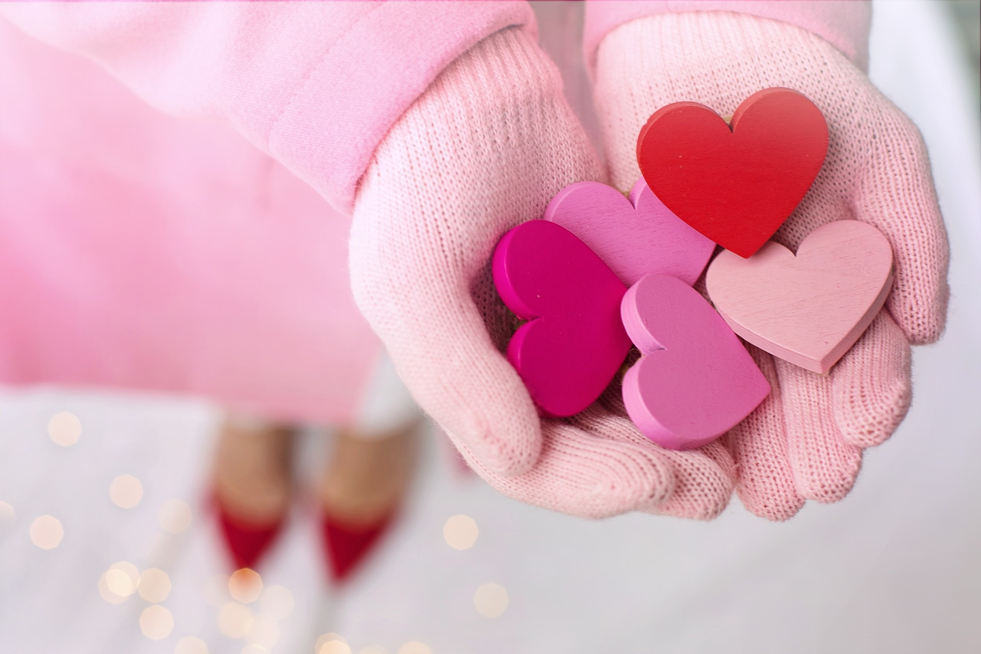 Hình nền Valentine với trái tim cực đẹp