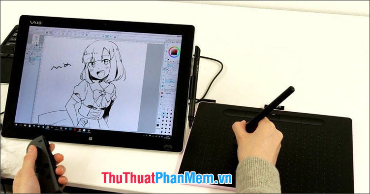 Bảng vẽ điện tử là thiết bị ngoại vi được kết nối với máy tính và giúp người dùng thực hiện các thao tác vẽ