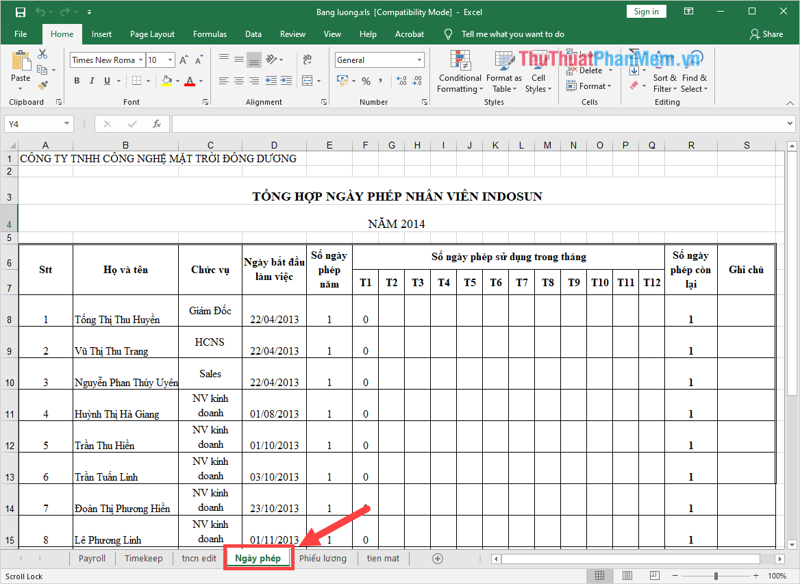 Chọn 1 Sheet cần khoá trong file Excel tổng của các bạn